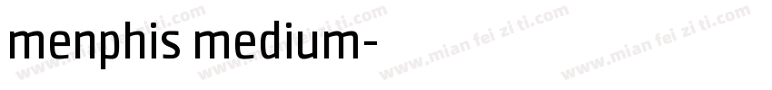 menphis medium字体转换